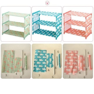 3 Layer Stainless-Steel Cloth Shoe Rack for Home