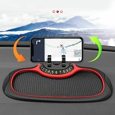 3 IN 1 SILICONE CAR MOBILE PHONE HOLDER ANTI SLIP MAT